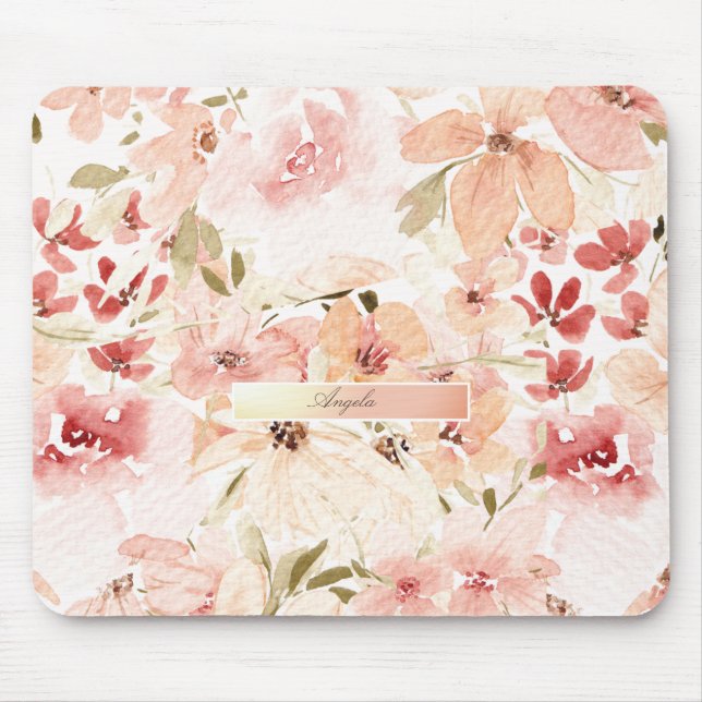 Blooming Spring Flowers Mouse Pad (Front)