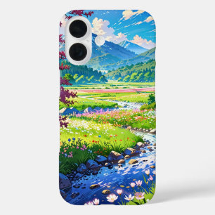 Blooming Spring Valley iPhone 16 Case
