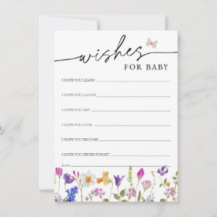 Blooming Spring Wildflower Wishes for Baby Card