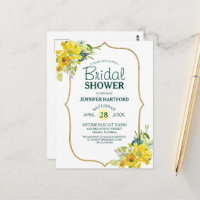 Blooming Spring Yellow Floral Bridal Shower