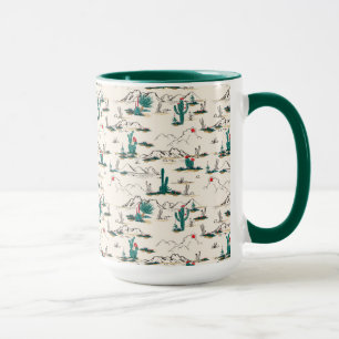Blooming Succulents Pattern Mug