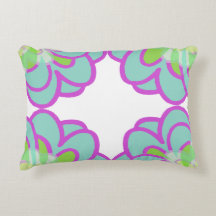 Blooming Succulents Throw Pillow