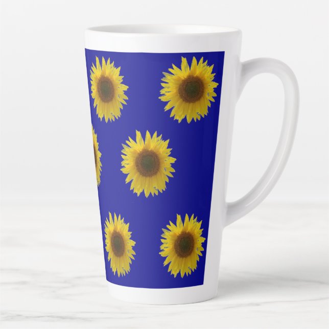 Blooming  Sunflower  Latte Mug (Right)