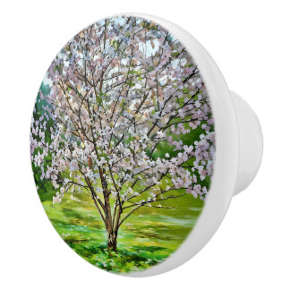 Blooming Tree Ceramic Pull