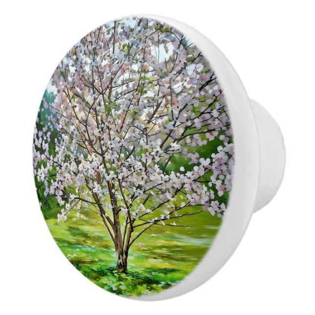Blooming Tree Ceramic Pull (Right)