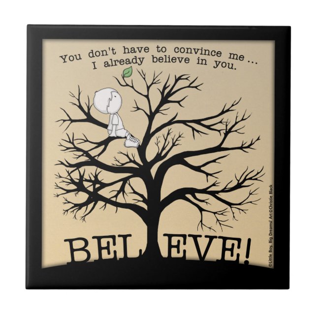 Blooming Tree Ceramic Tile (Front)