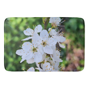 Blooming Tree in Spring Romania – Blossom Photogra Bath Mat
