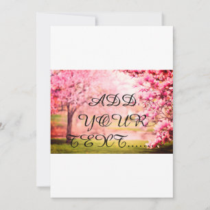 Blooming trees Pinkish BLOOmish Save The Date