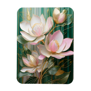 Blooming Wallpaper Japanese Magnolia Art Magnet