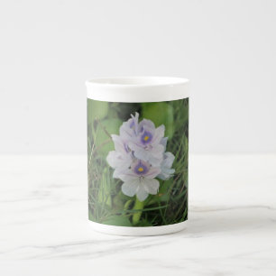 Blooming Water Hyacinth - Tropical Aquatic Flower  Bone China Mug