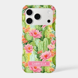 Blooming Watercolor Cacti Personalised