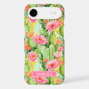 Blooming Watercolor Cacti Personalised