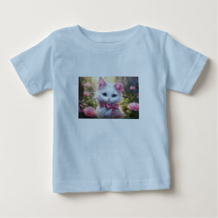 "Blooming Whiskers: Kitten Love" Baby T-Shirt