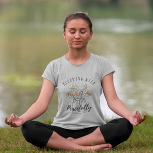 Blooming wild peacefully retro wildflowers  T-Shirt