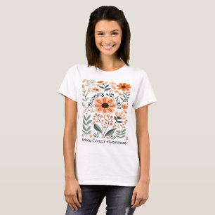 Blooming With Hope for a Kidney Cancer Awareness T-Shirt