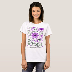 Blooming With Hope for a Leiomyosarcoma Awareness T-Shirt