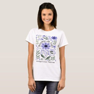 Blooming With Hope for a Oesophageal Cancer T-Shirt