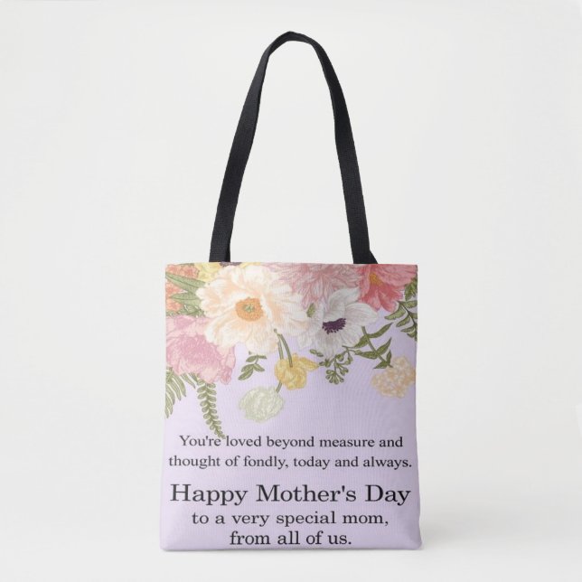 Blooming with Love: Happy Mother's Day Tote  (Front)