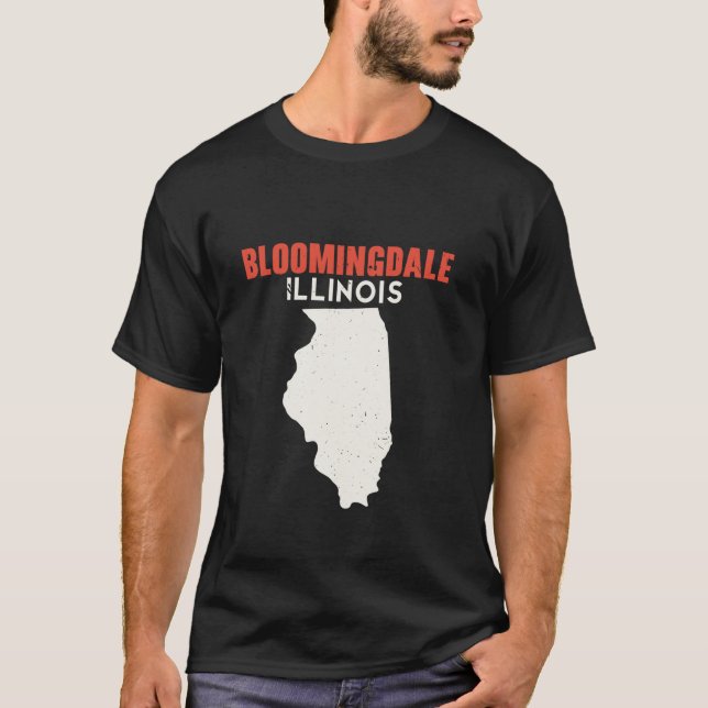 Bloomingdale Illinois USA State America Travel Ill T-Shirt (Front)