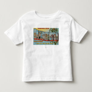 Bloomington, Illinois - Large Letter Scenes 2 Toddler T-Shirt