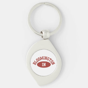 Bloomington Indiana Button- College Football Pin Key Ring