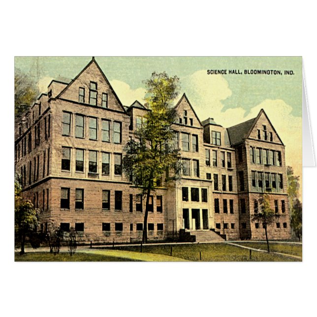 Bloomington Indiana IU Science Hall 1930 (Front Horizontal)