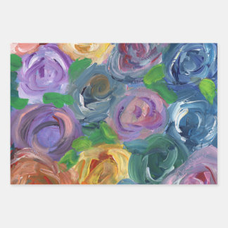 Bloomish wrapping paper sheets