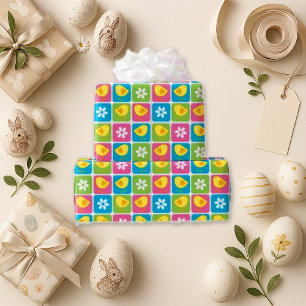 Blooms and Baby Chicks Wrapping Paper