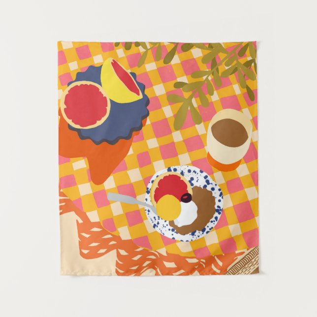 Blooms and Brunch Tapestry (Front)