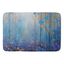 Blooms & Bliss: Watercolor Dream Shower Bath Mat
