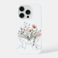 Blooms Book Botanical Line Art