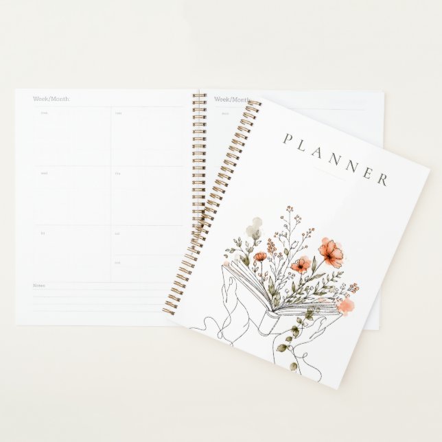 Blooms Book Botanical Line Art Planner (Display)
