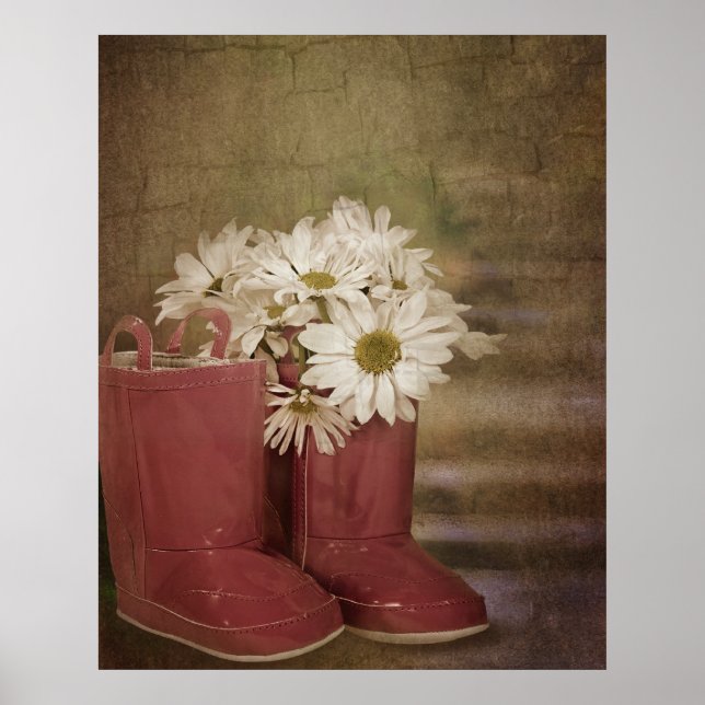 Blooms In Boot Poster (Front)