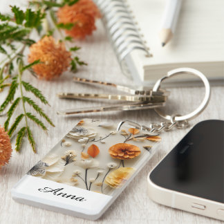 Blooms of Inspiration: Personalised Key Ring