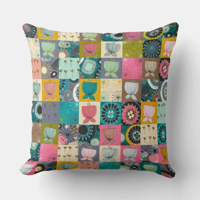 blooms patchwork cushion (Front)