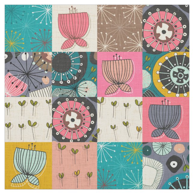 blooms patchwork fabric (Swatch)