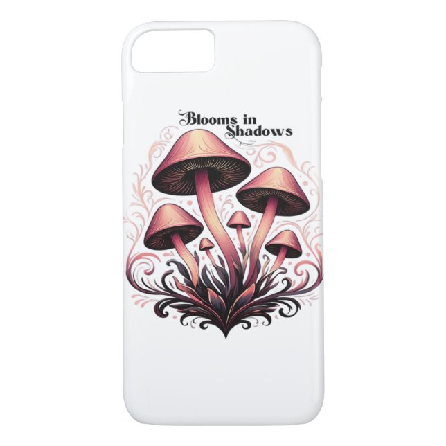 Blooms Shadows - Whimsigoth Mushroom Art Pastel Go Case-Mate iPhone Case (Back)