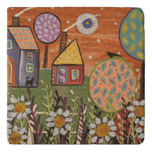 Blooms Trivet by Karla Gerard