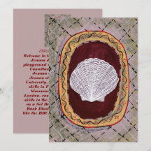 Bloomsbury & Charleston-Inspired Seashell Art Card