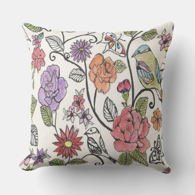 Bloomsbury design on a Throw Pillow (Front)