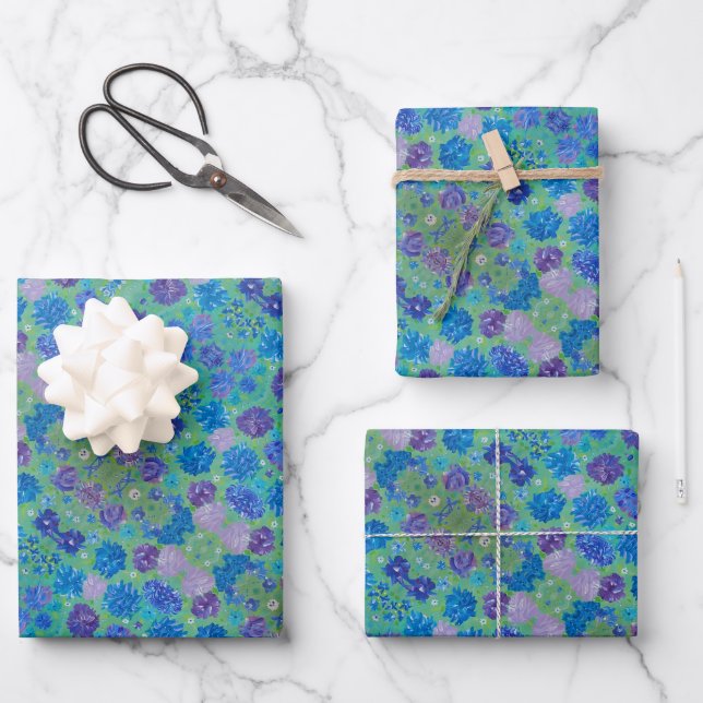 Bloomstruck Floral Wrapping Paper (Front)