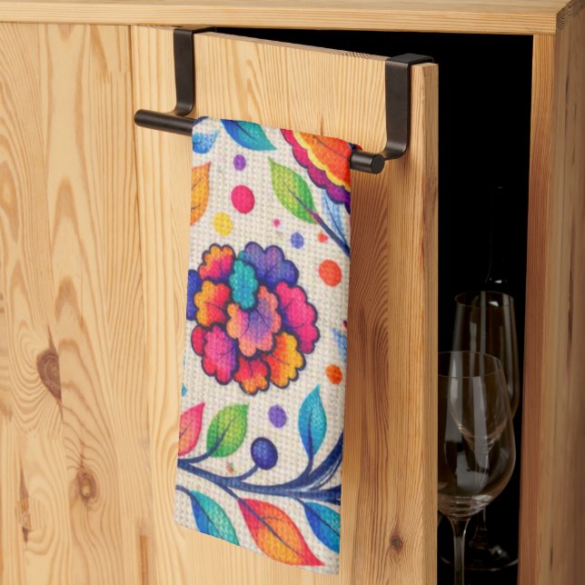 Bloomwave Tapestry Tea Towel (Thirds Fold)