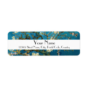 Blossom Almond Tree, Vincent van Gogh. Return Address Label