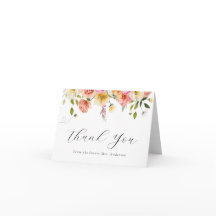 Blossom and Honey Thank You Note Card