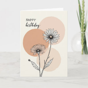 Blossom Art Birthday Card