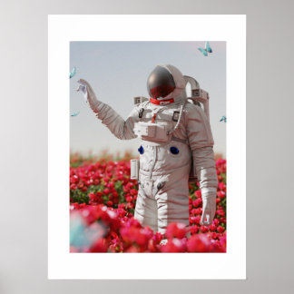 Blossom & Astronaut Poster