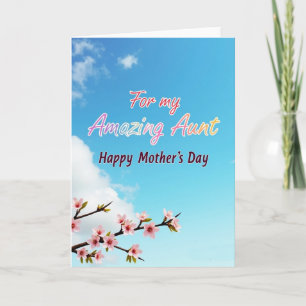 Blossom Aunt Mothers Day Card