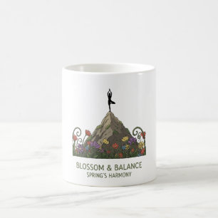 Blossom & Balance Yoga Tree Pose Spring Harmony Coffee Mug