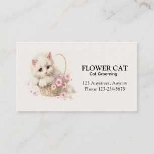 Blossom Basket Kitten Business Card