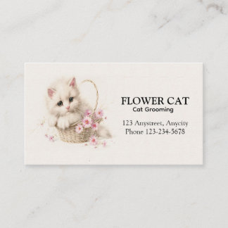 Blossom Basket Kitten Business Card